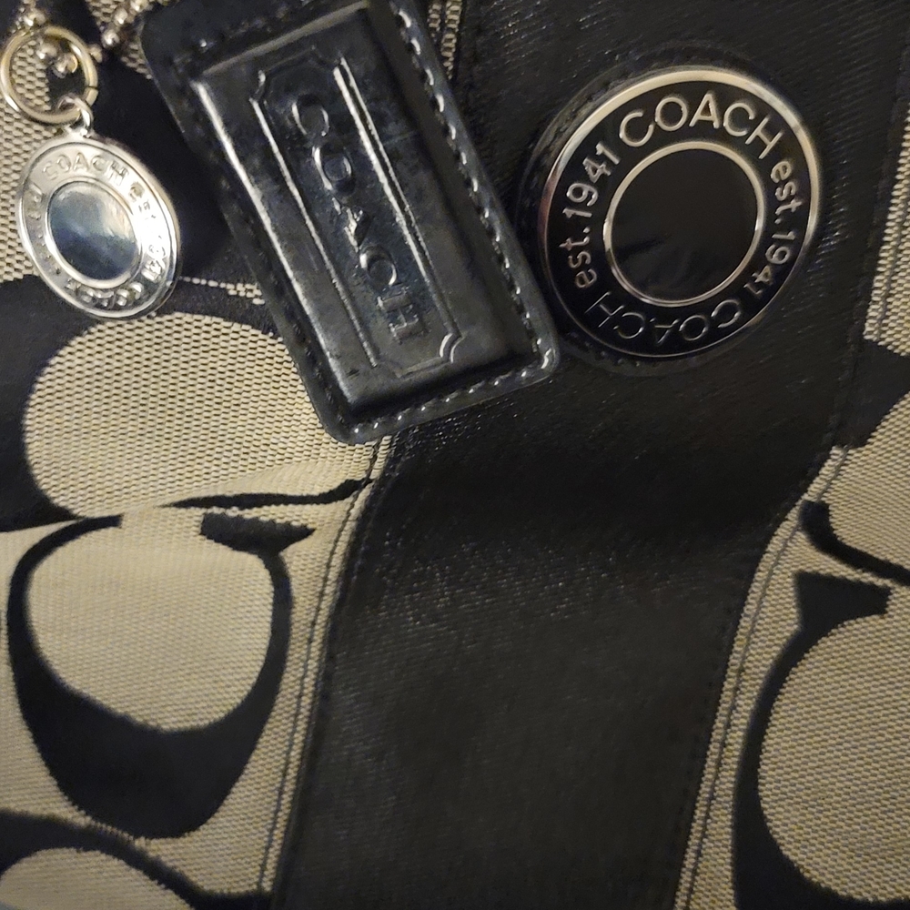 Coach Black and Cream Women's Bag